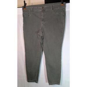 Maurices High Rise Green Pants Women's 24W Regular